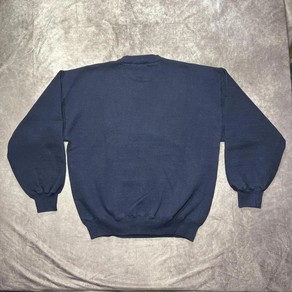 University Of North Dakota Sweatshirt Mens Large Blue College Gopher Sport